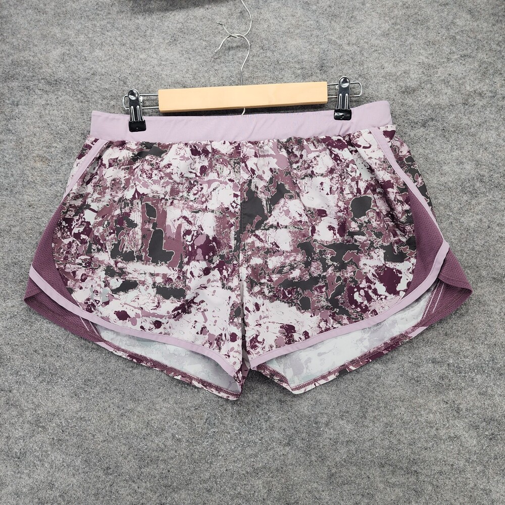 Under Armour Shorts Womens Large Loose Fit Heat Gear Purple Lined